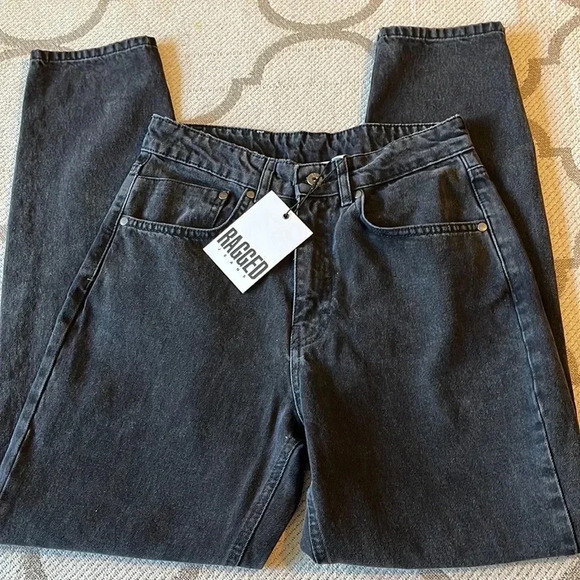 Ragged ORGANIC BUTT CUT JEAN CHARCOAL, NWOT - Picture 3 of 17